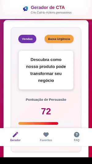 Gerador de Call to Action Screenshot 2
