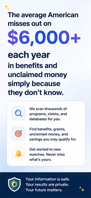Benefit Finder: Grants, Claims Screenshot 0