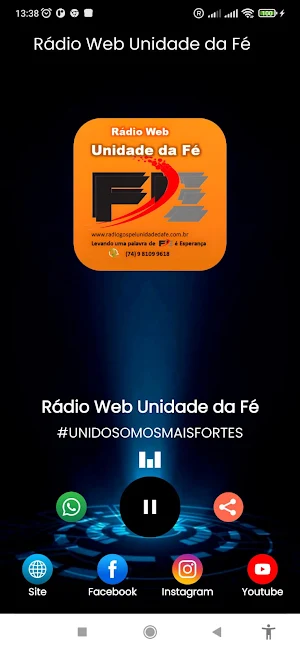 Rádio Web Unidade da Fé Screenshot 2