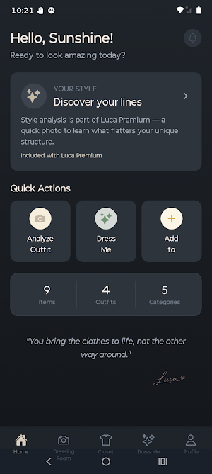 Luca: Personal Stylist Screenshot 0