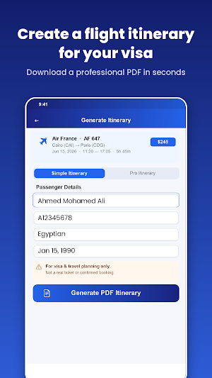 CloseFlight: Flight Itinerary Screenshot 3
