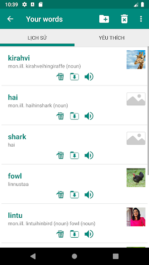 Finnish English Dictionary Screenshot 3