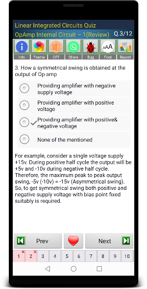 Linear Integrated Circuits Quiz Screenshot 1