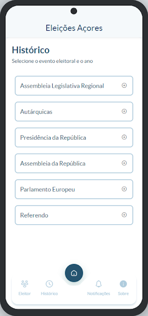 Eleições Açores Screenshot 1