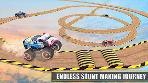 Monster Truck Stunt Race Game Screenshot 2