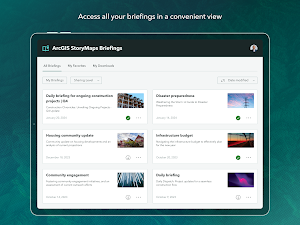 ArcGIS StoryMaps Briefings Screenshot 0