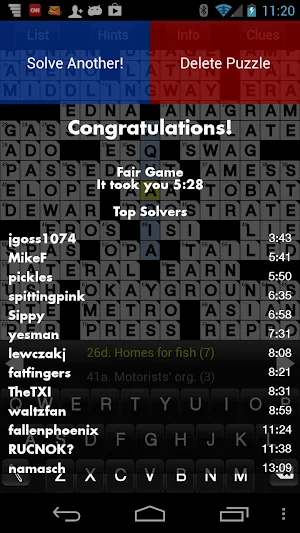 Crosswords Screenshot 1