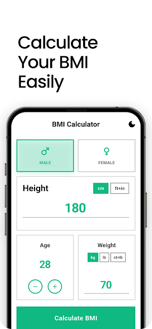 BMI Calculator Screenshot 1
