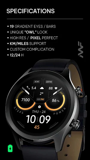 Awf Owly - watch face Screenshot 1