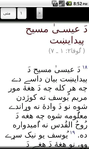 Pashto Bible / Injil  پښتو انجیل Screenshot 3