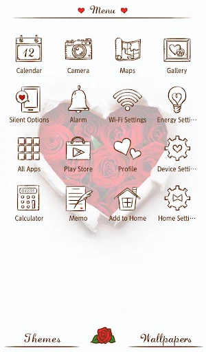 Rose Heart Theme Screenshot 1