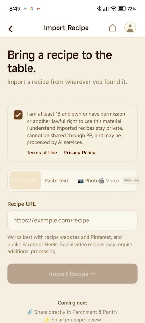 Parchment & Pantry Screenshot 1