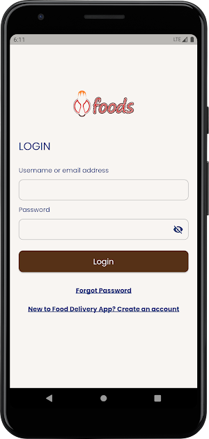Food Delivery App-Dashboard Screenshot 0