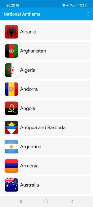 National Anthems Screenshot 1
