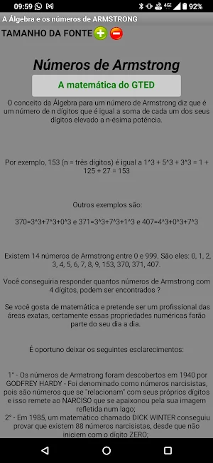 Números de Armstrong Screenshot 0