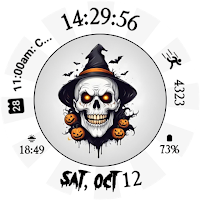 Halloween Skull Watch Face