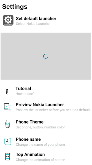 Nokia 1280 Launcher app Screenshot 0