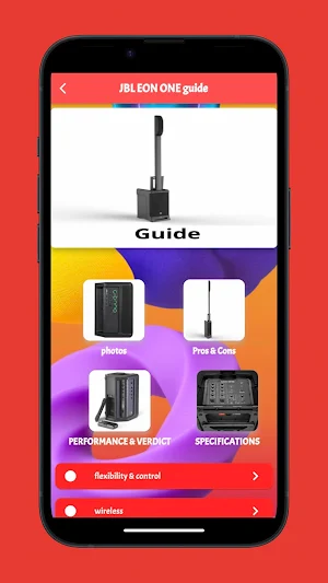 JBL EON ONE Guide Screenshot 0