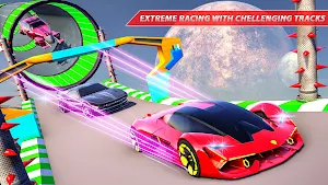 Light Car Stunts Games: Mega Ramp Stunt Car Games Screenshot 1