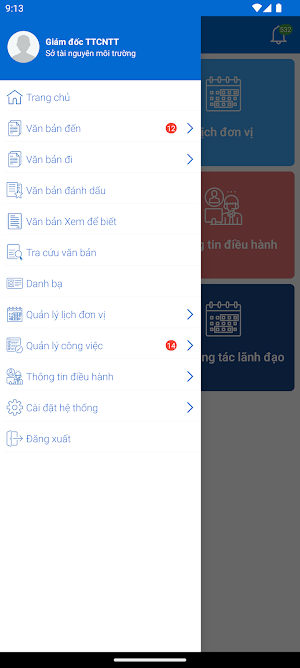 QLVB&ĐH tỉnh Thái Bình Screenshot 2