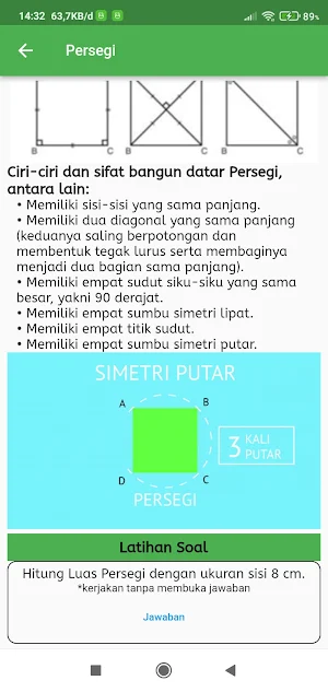 Belajar Bangun Datar Screenshot 1
