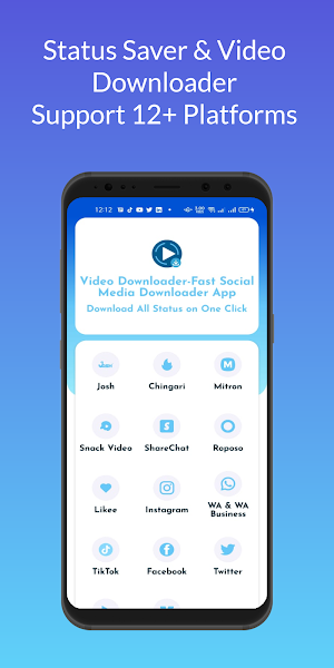 Video Downloader- Fast Social Media Downloader App Screenshot 1