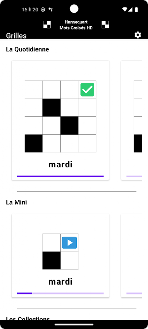 Mots Croisés HD 2 Screenshot 1