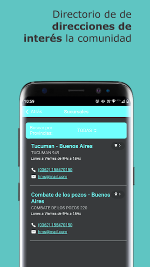 Escribanos Salud Screenshot 2