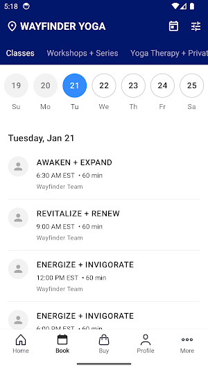 Wayfinder Yoga Screenshot 1