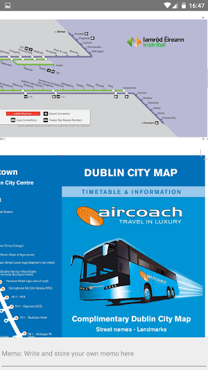 DUBLIN IRELAND BUS RAIL MAP Screenshot 1