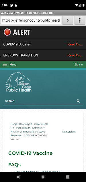 JeffCo Public Health Screenshot 2