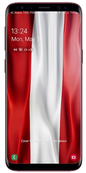 Austria Flag Waving Live Wallpaper Screenshot 3
