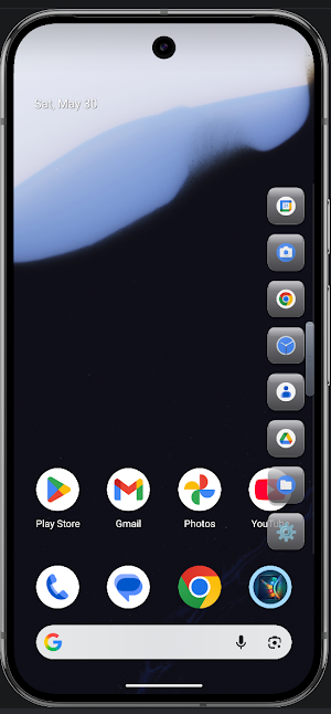 Sidebar Samsung IOS Launcher Screenshot 1