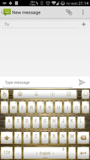 Theme for TPKeyboard FW Gold Screenshot 0