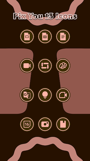 Pix You 13 Brown Icons Screenshot 1