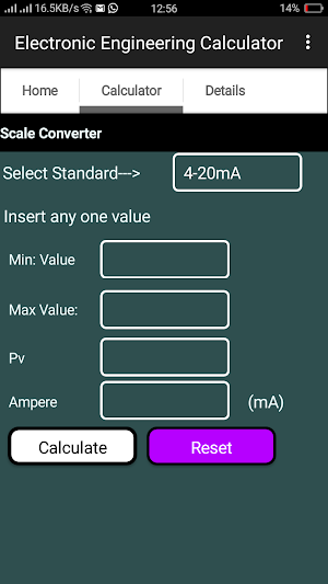 Electronic Engineering Calcula Screenshot 1