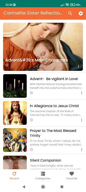 Carmelite Sister Reflections Screenshot 1