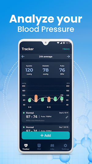 Blood Pressure Tracker App Screenshot 1