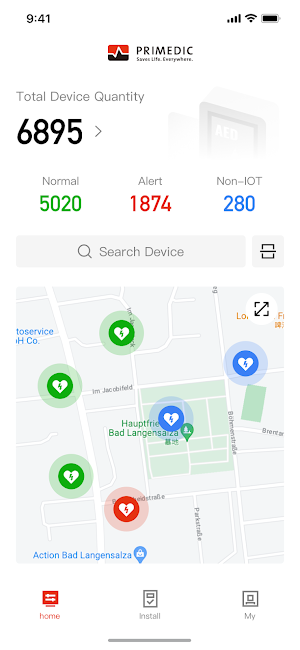myAED Control Screenshot 1
