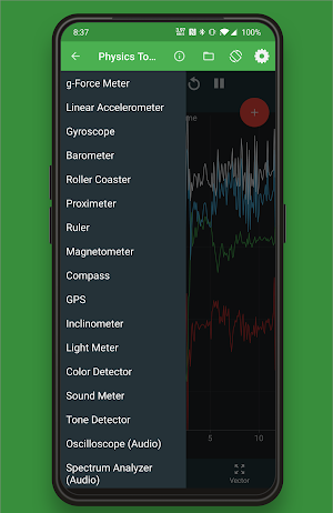 Physics Toolbox Sensor Suite Screenshot 0