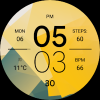Yellow Running Fit Watch Face