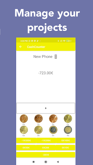 CashCounter: The euro counter and manager Screenshot 2