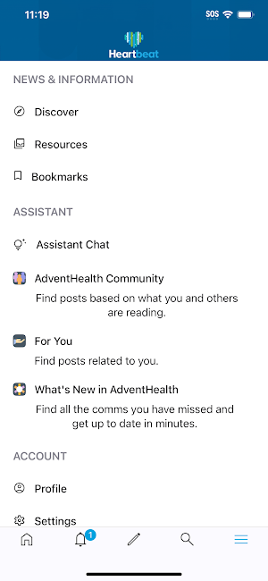 AdventHealth Heartbeat Screenshot 0