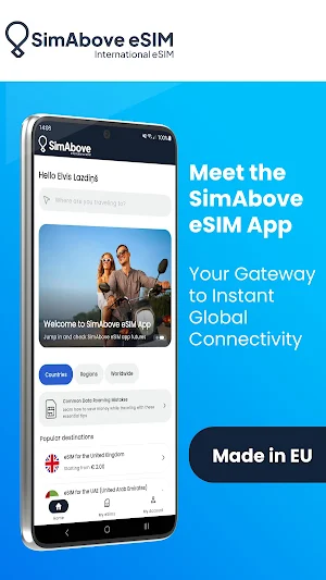 SimAbove: eSIM for Travel Screenshot 0