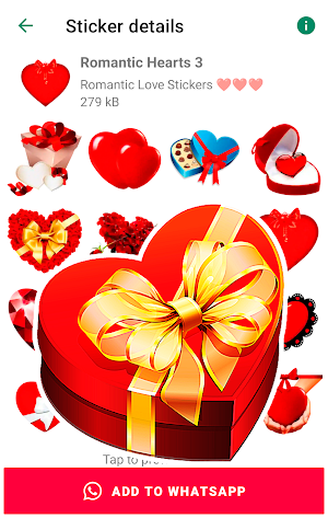 Love stickers for WhatsApp Screenshot 3