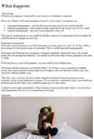 Missed Miscarriage Guide Screenshot 3