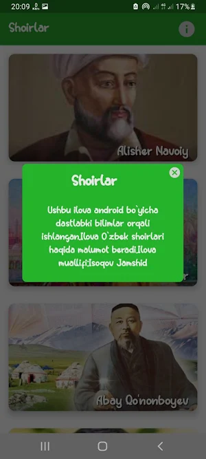 Shoirlar Screenshot 0