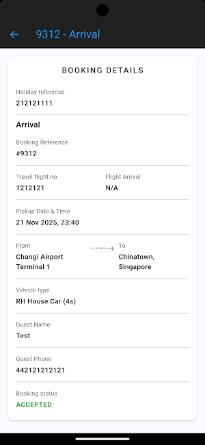 E1Asia Limousine Screenshot 3