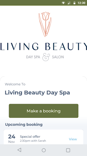 Living Beauty Day Spa Screenshot 0