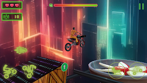 Cyber Bike Racing Shooter Game Screenshot 3